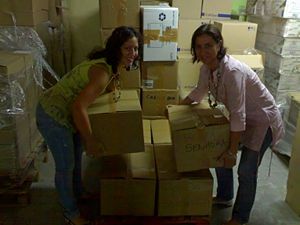 Volunteers with donations.jpg